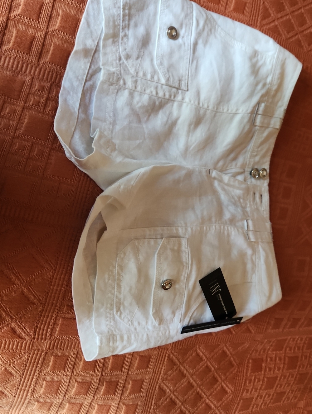 INC International Concepts White Women's Shorts